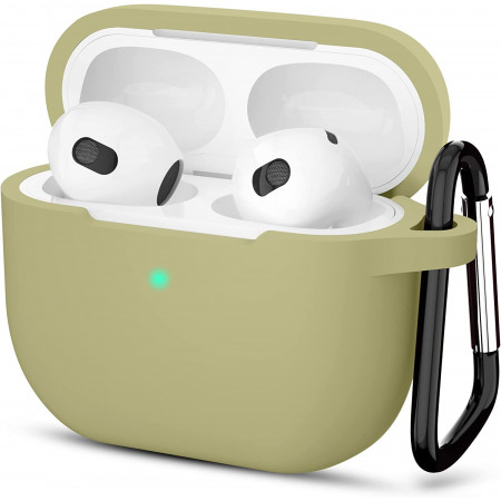 Армейский зелёный силиконовый чехол Protective Silicone для AirPods 3