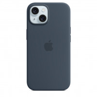 Чехол Silicone Case с MagSafe iPhone 15 Plus, силикон, "Storm Blue"