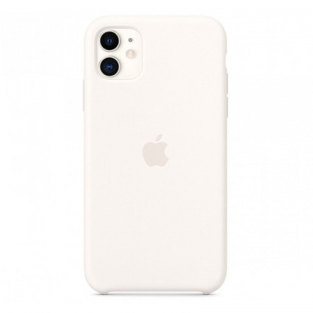 Белый силиконовый чехол для iPhone 11 Silicone Case