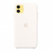 Белый силиконовый чехол для iPhone 11 Silicone Case