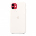 Белый силиконовый чехол для iPhone 11 Silicone Case