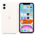 Белый силиконовый чехол для iPhone 11 Silicone Case
