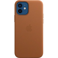 Чехол Leather Case для iPhone 12/12 Pro, кожа, золотисто-коричневый
