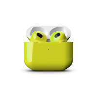 Наушники Apple AirPods 3 Custom Edition, лимонные глянцевые