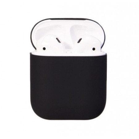 Чехол Apple AirPods 2 Soft Touch (черный)
